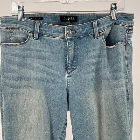 Talbots flawless five pocket jeans fabulous stretch straight leg - Picture 3 of 10